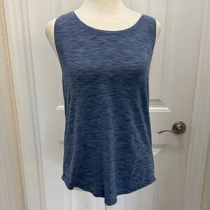 Lululemon Athletica Heathered Blue Racerback Tank Top.